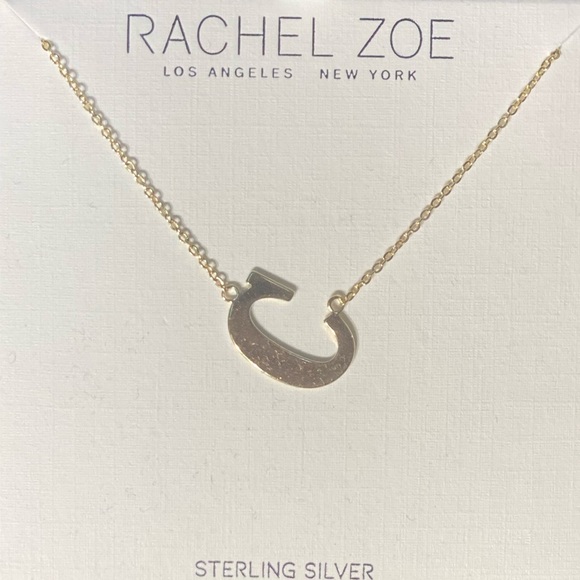 Rachel Zoe C Initial Necklace 